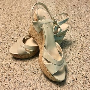 Guess size 8.5 Cork Wedges